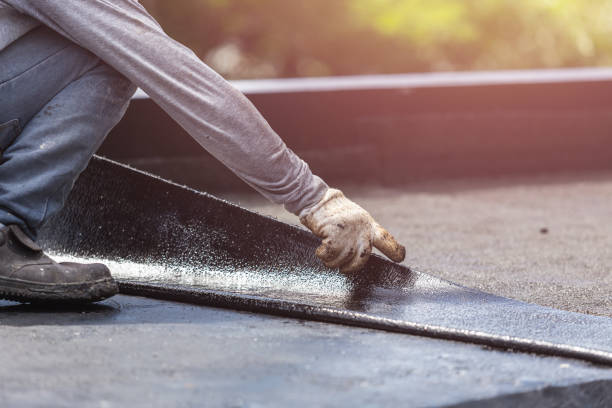 Professional Basement Waterproofing technician working in Rushford, MN